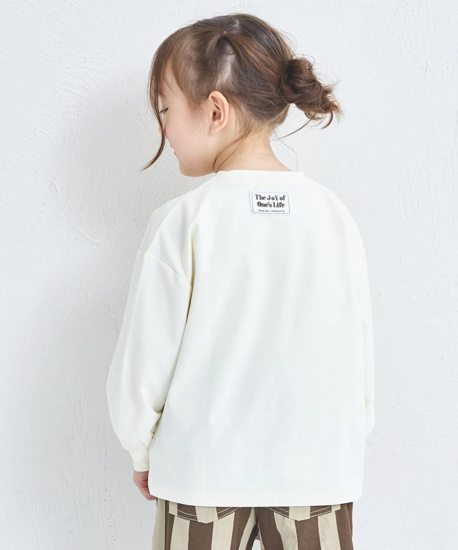 Длинная футболка унисекс с именной биркой Pairmanon, Off White 01