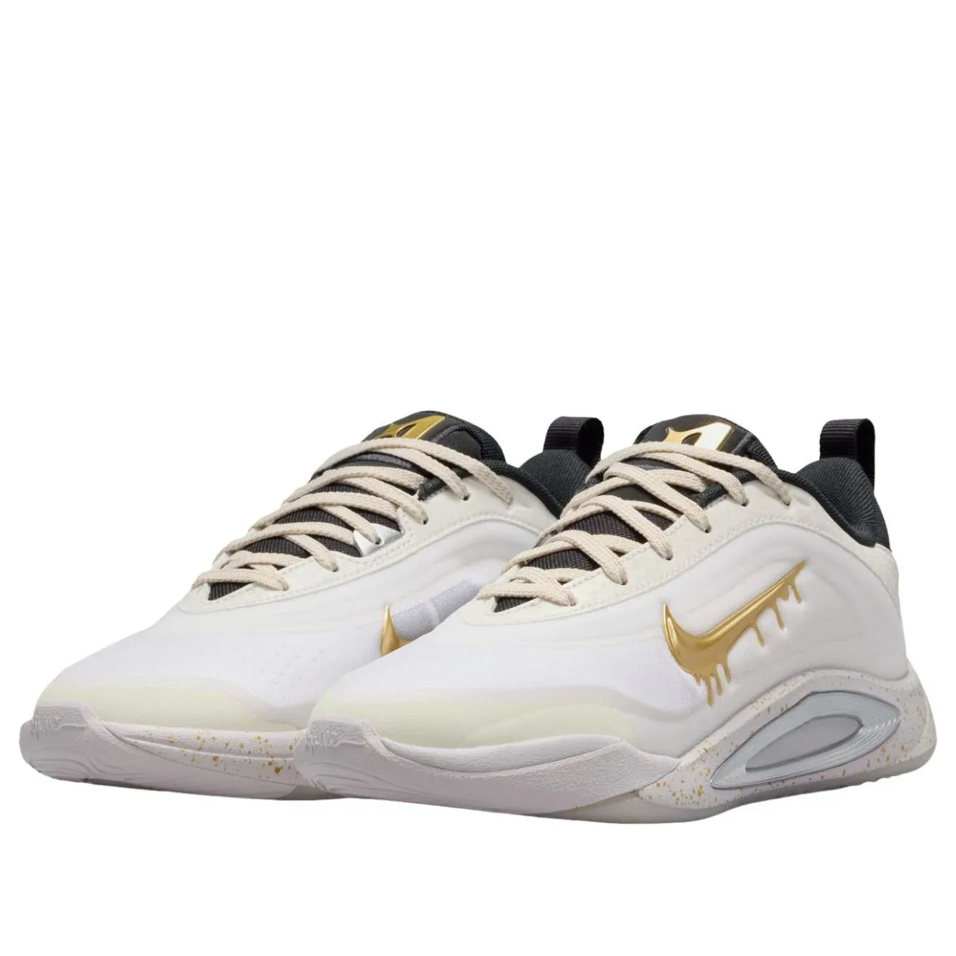 Кроссовки (GS) Nike A'One 'Gold Grillz', белый — фото 3