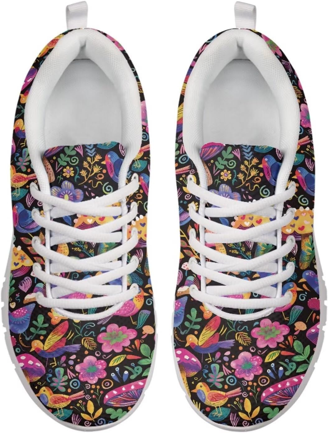 

Женские и мужские кроссовки для бега, модные теннисные кроссовки для тренировок в спортзале, комфортные кроссовки для тенниса, путешествий и прогулок, легкие Getelinseng, Embroidered Bird Bright Flower