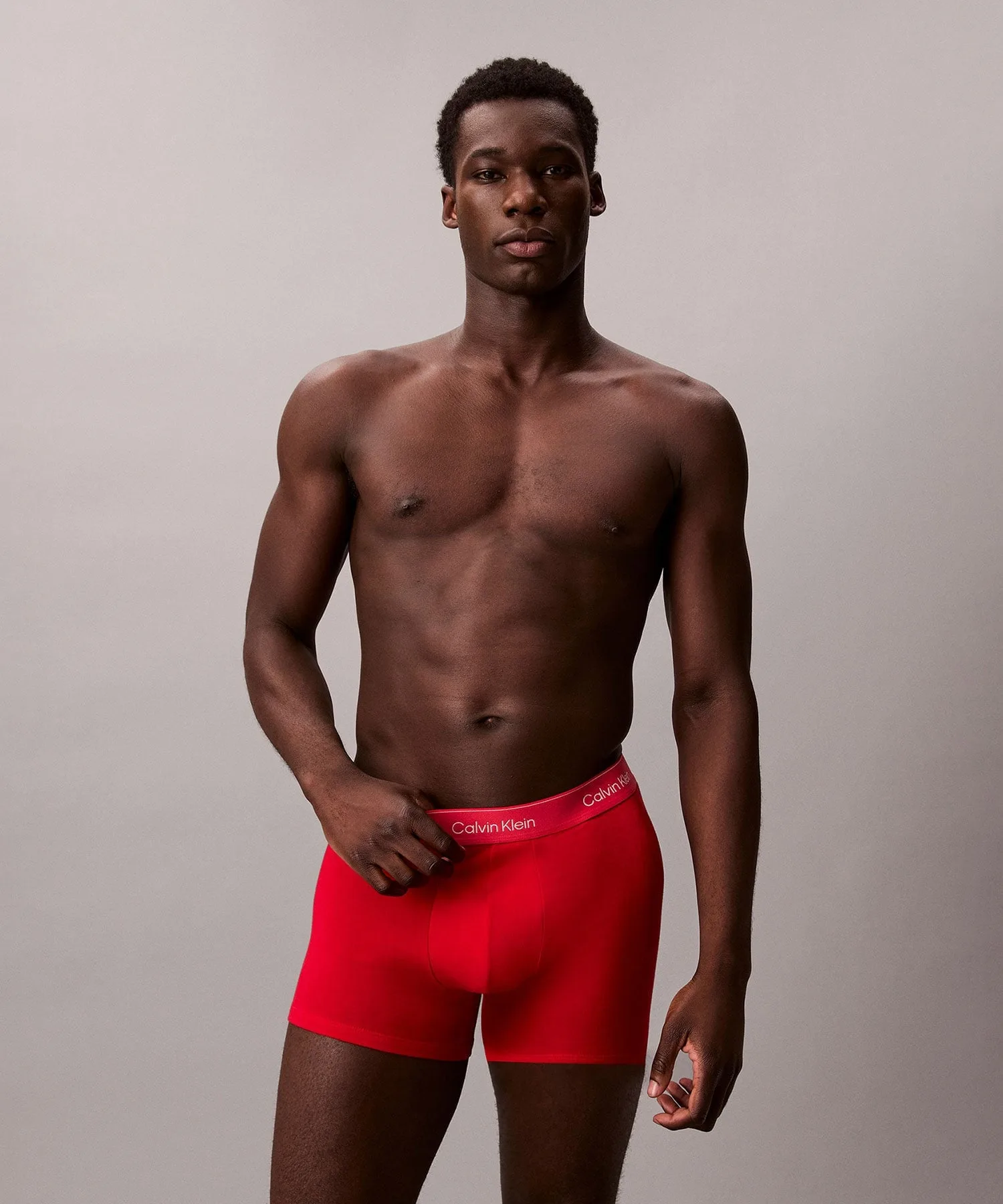 Официальный магазин Боксеры Calvin Klein Icon из эластичного хлопка, комплект из 2 штук, Calvin Klein NB4391 Как на Чон Куке, ADRENALINERUSH W/ DTMWBBLACK W — фото 2