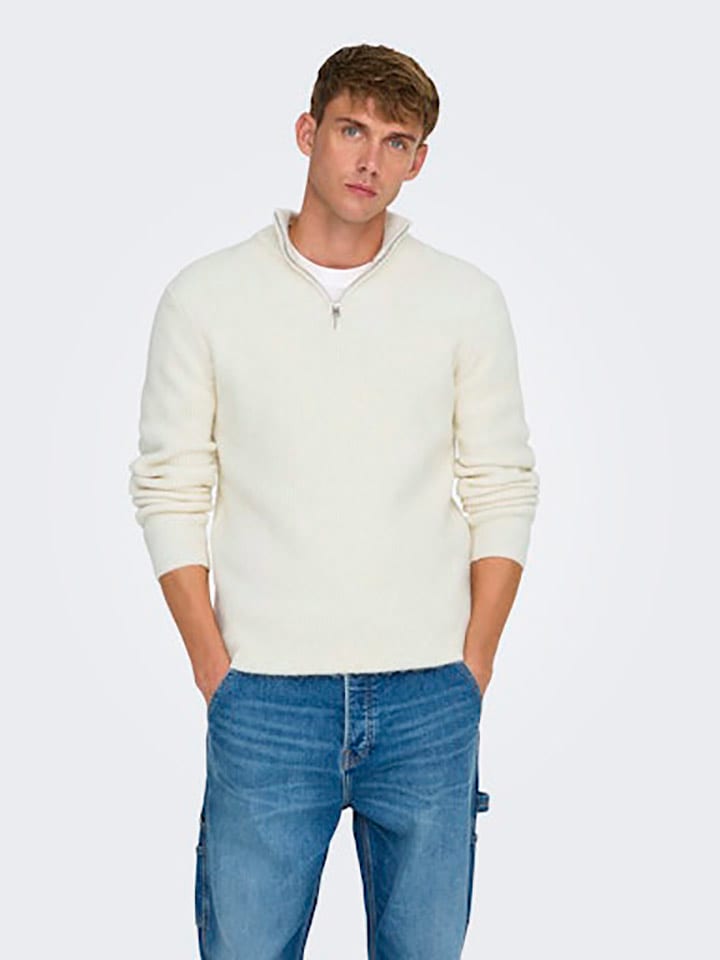 

Пуловер ONLY & SONS Pullover, кремовый