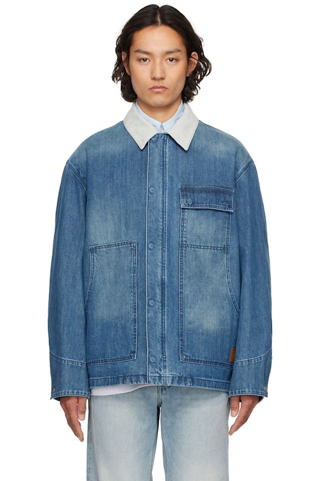 

Джинсовая куртка средней длины Solid Homme, синий