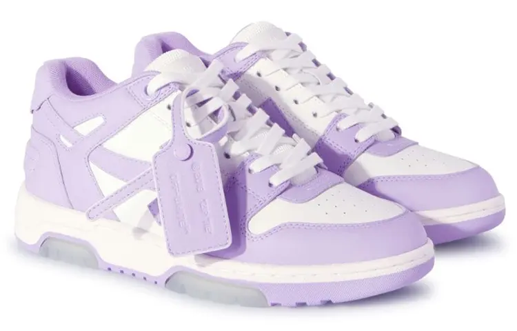 OFF-WHITE Женская обувь для скейтбординга вне офиса, Lilac Purple/White — фото 2