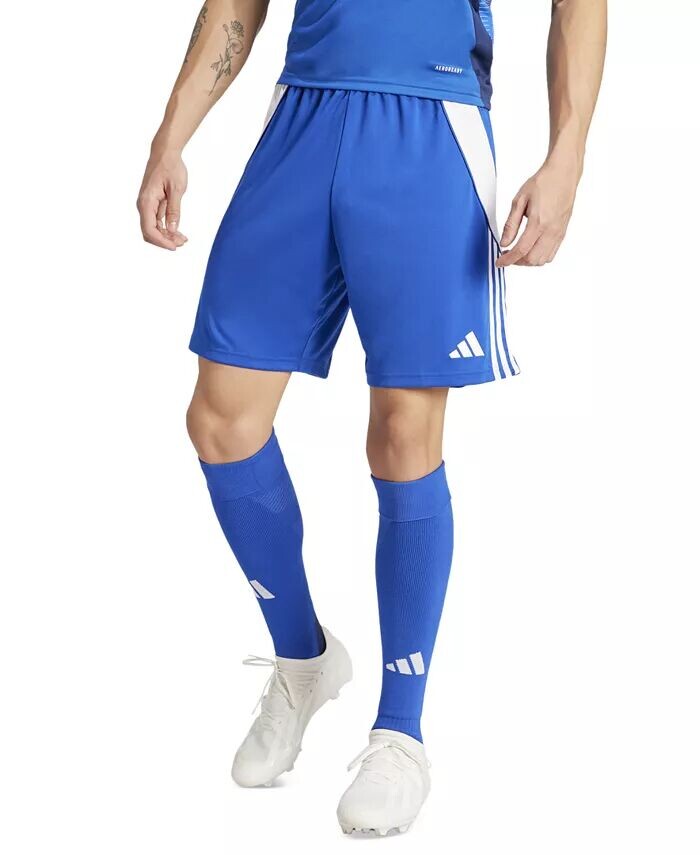 

Мужские шорты Tiro 24 с влагоотводящими шнурками, 8 дюймов adidas, синий