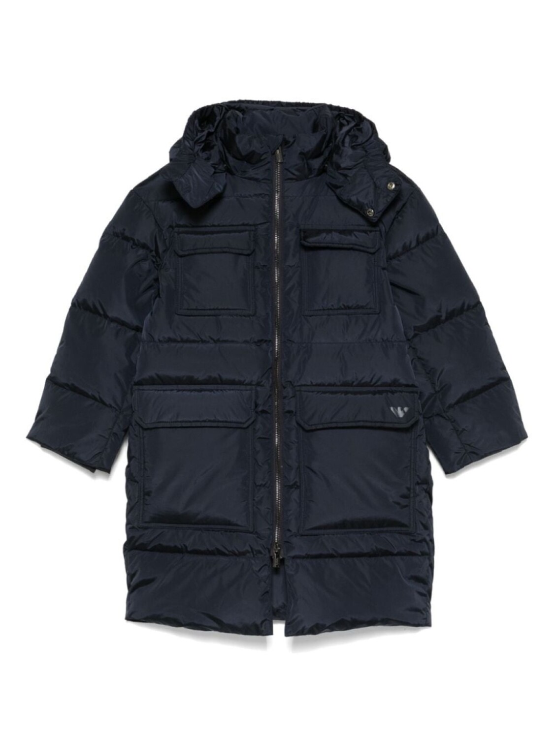 

Стеганое пальто Emporio Armani Kids, синий