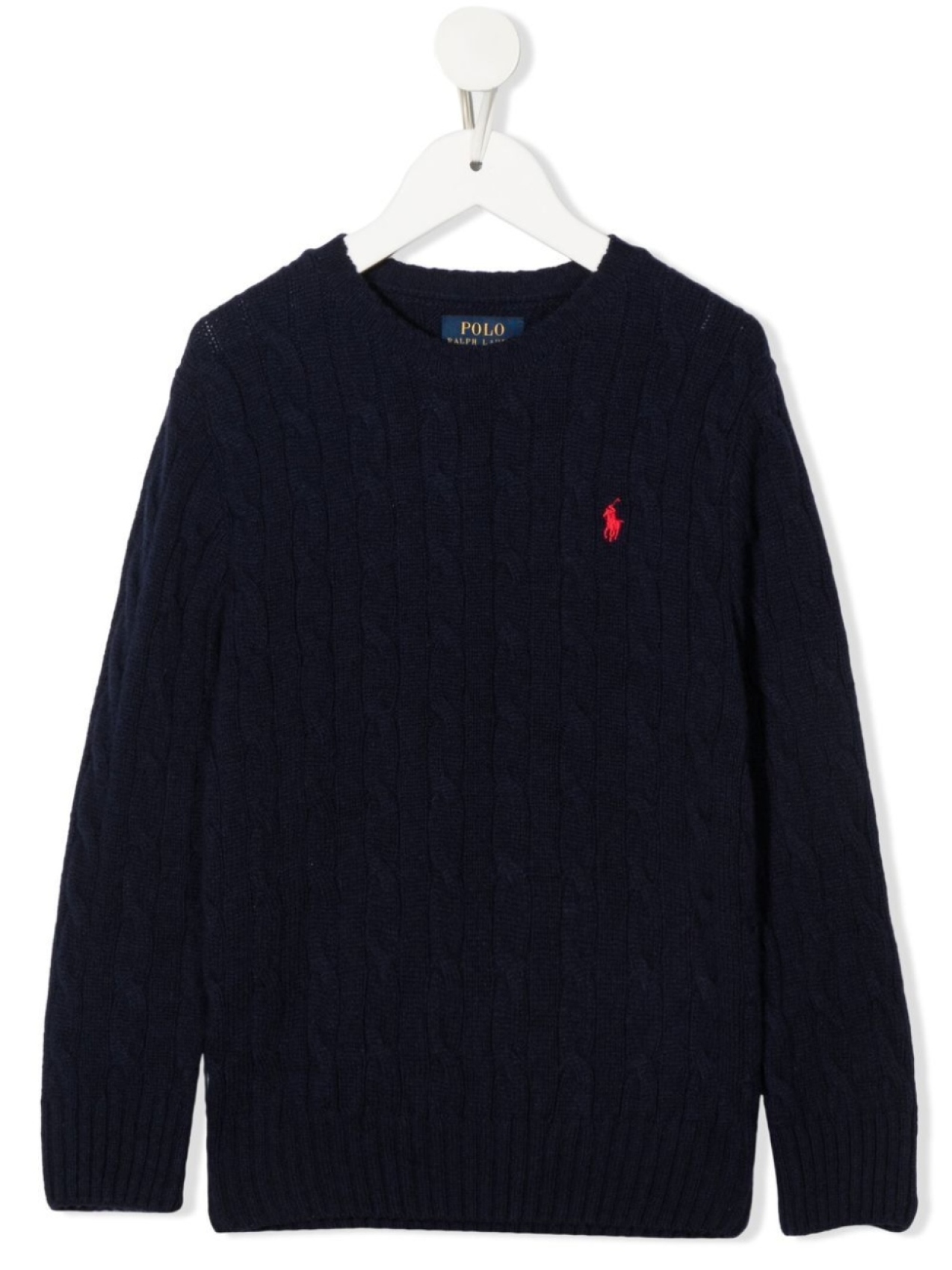 

POLO RALPH LAUREN KIDS свитер с вышитым логотипом, синий