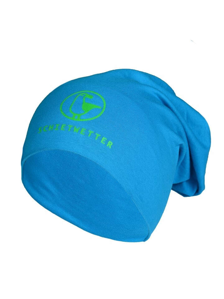 

Шапка SCHIETWETTER, цвет azuro/neon green