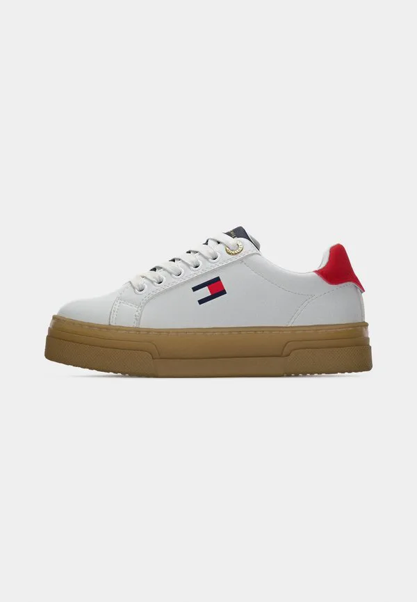 Нефритовые кроссовки унисекс Tommy Hilfiger, White/Blue/Red — фото 2