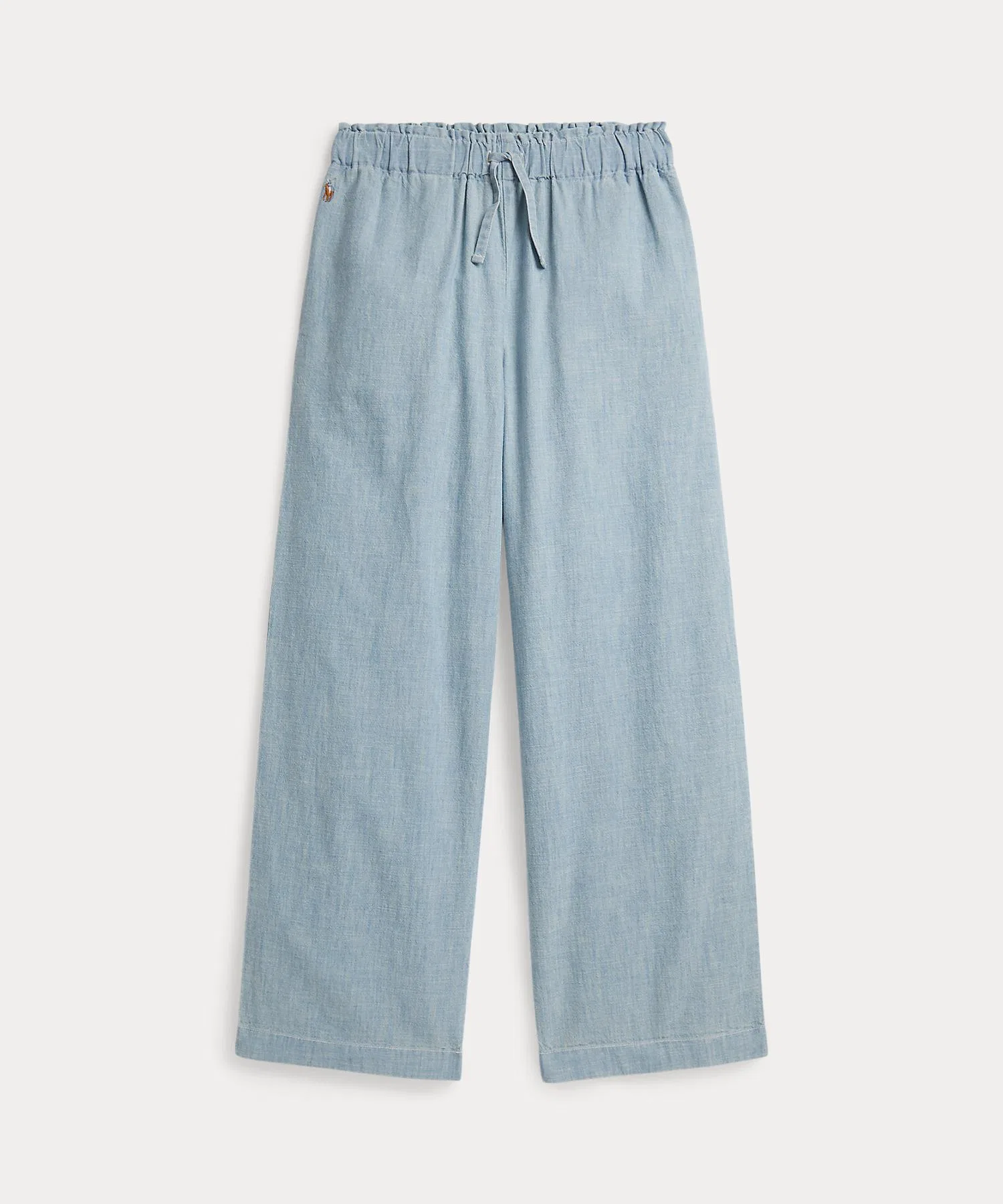 Детские брюки POLO RALPH LAUREN CHILDRENSWEAR Indigo Chambray Wide Leg Pants — фото 2