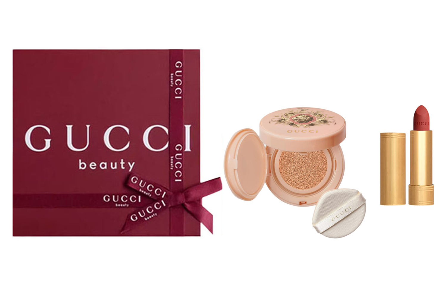 Помада для губ Air Cushion Velvet Matte набор макияжа для естественного тона кожи осветление кожи 14g+3.5g GUCCI — фото 2