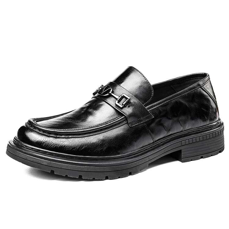 LAORENTOU Мужские туфли для костюма низкие черные и коричневые, цвет Black — фото 3