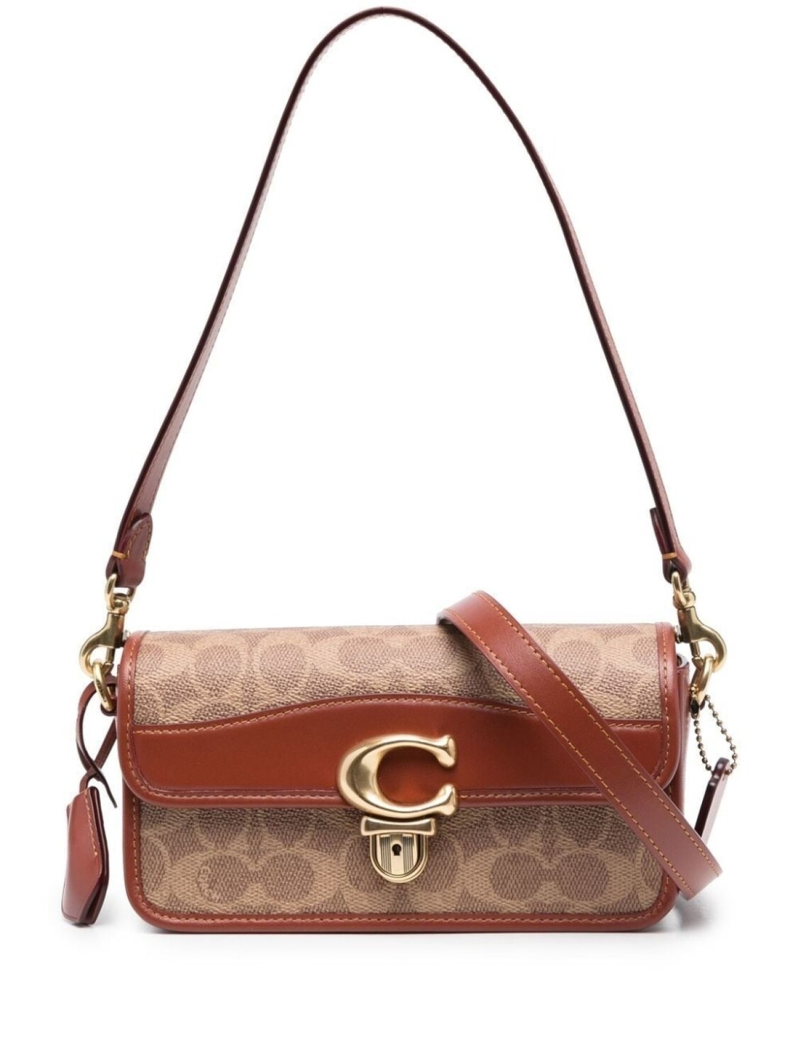 Coach сумка на плечо Studio, коричневый