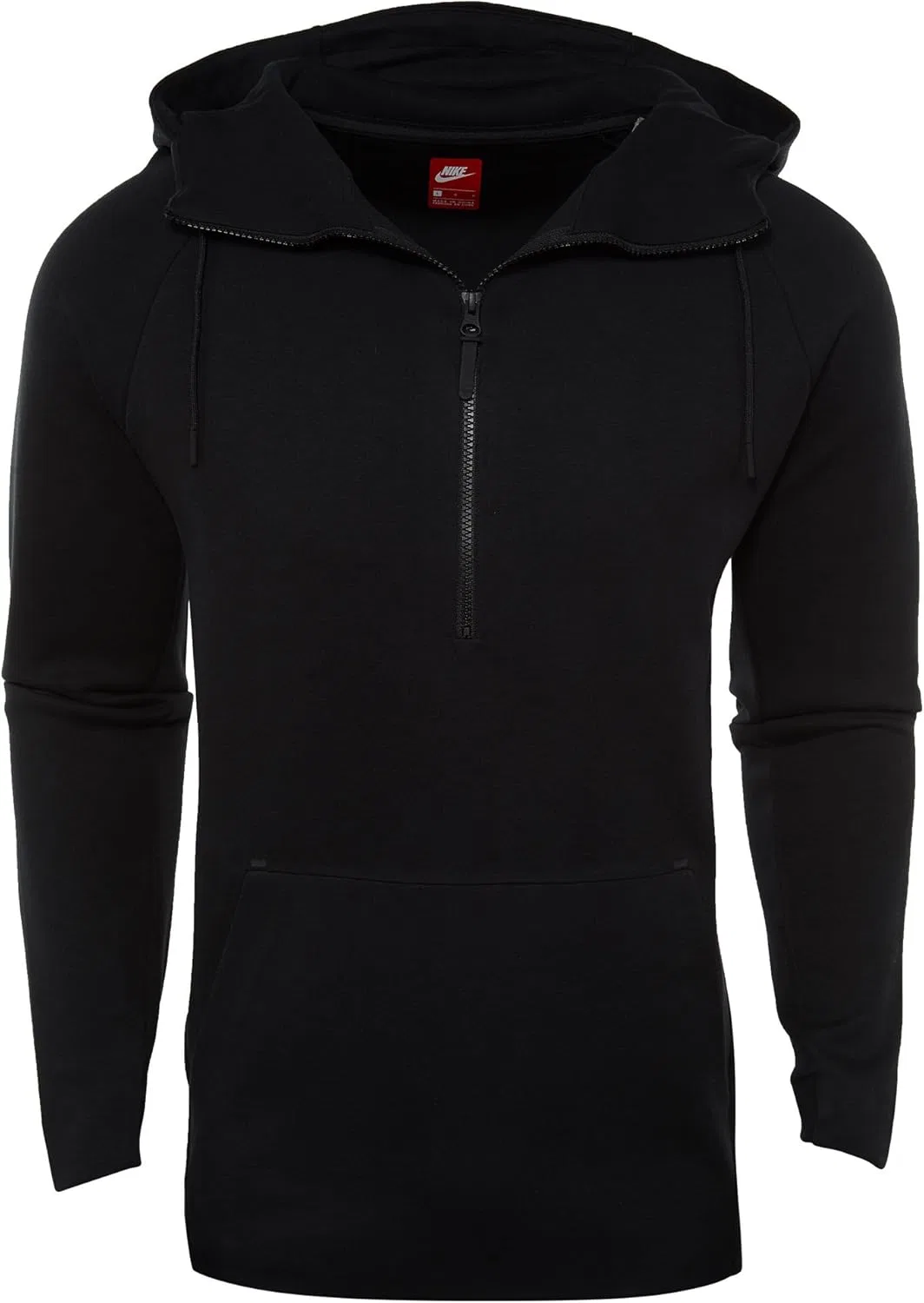 Мужская толстовка Nike Tech Fleece с застежкой-молнией до середины груди 884892-010