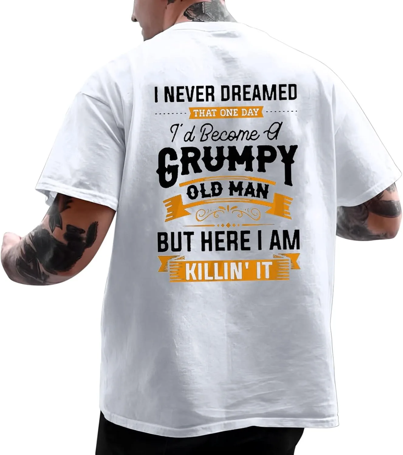 

Футболка мужская Oversized с принтом Letter Print