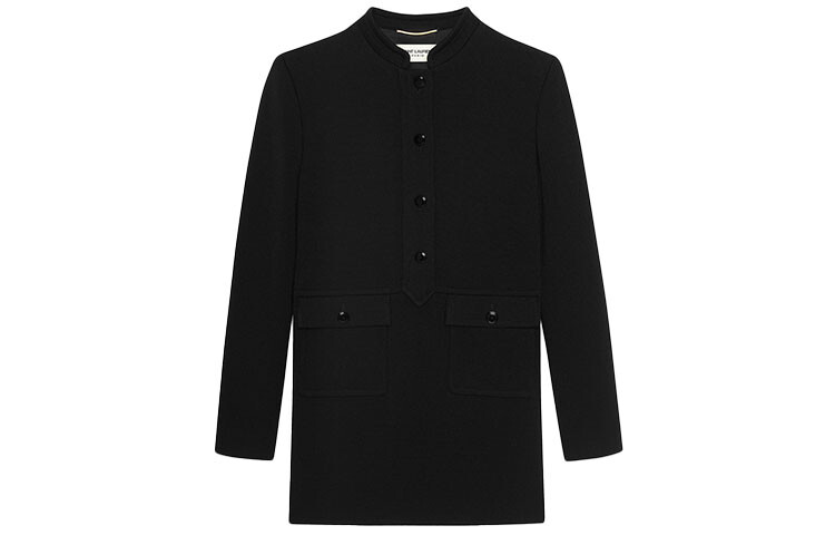 

SAINT LAURENT Женское платье с длинными рукавами, цвет Black