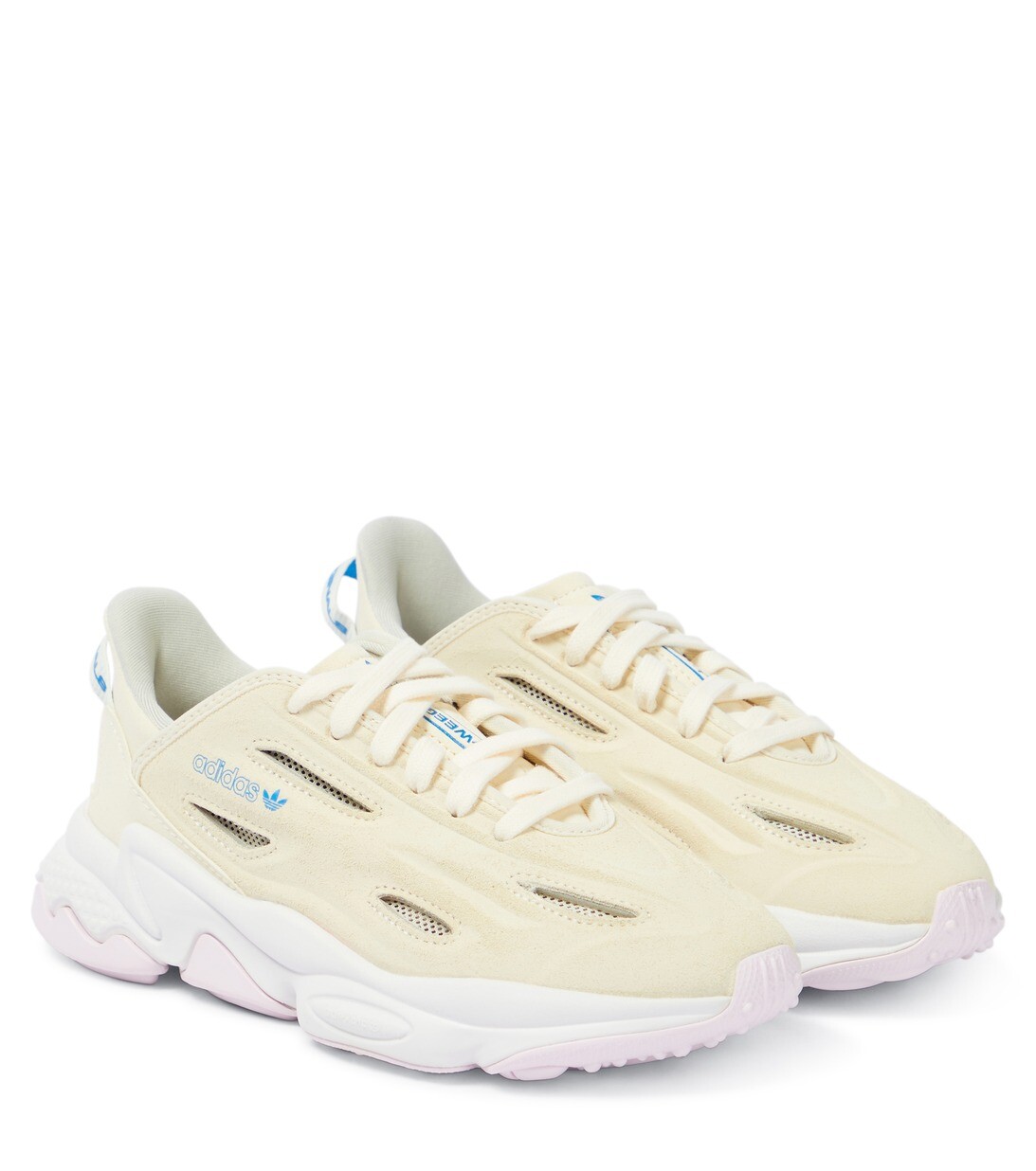 

Замшевые кроссовки Ozweego Celox Adidas Originals, белый