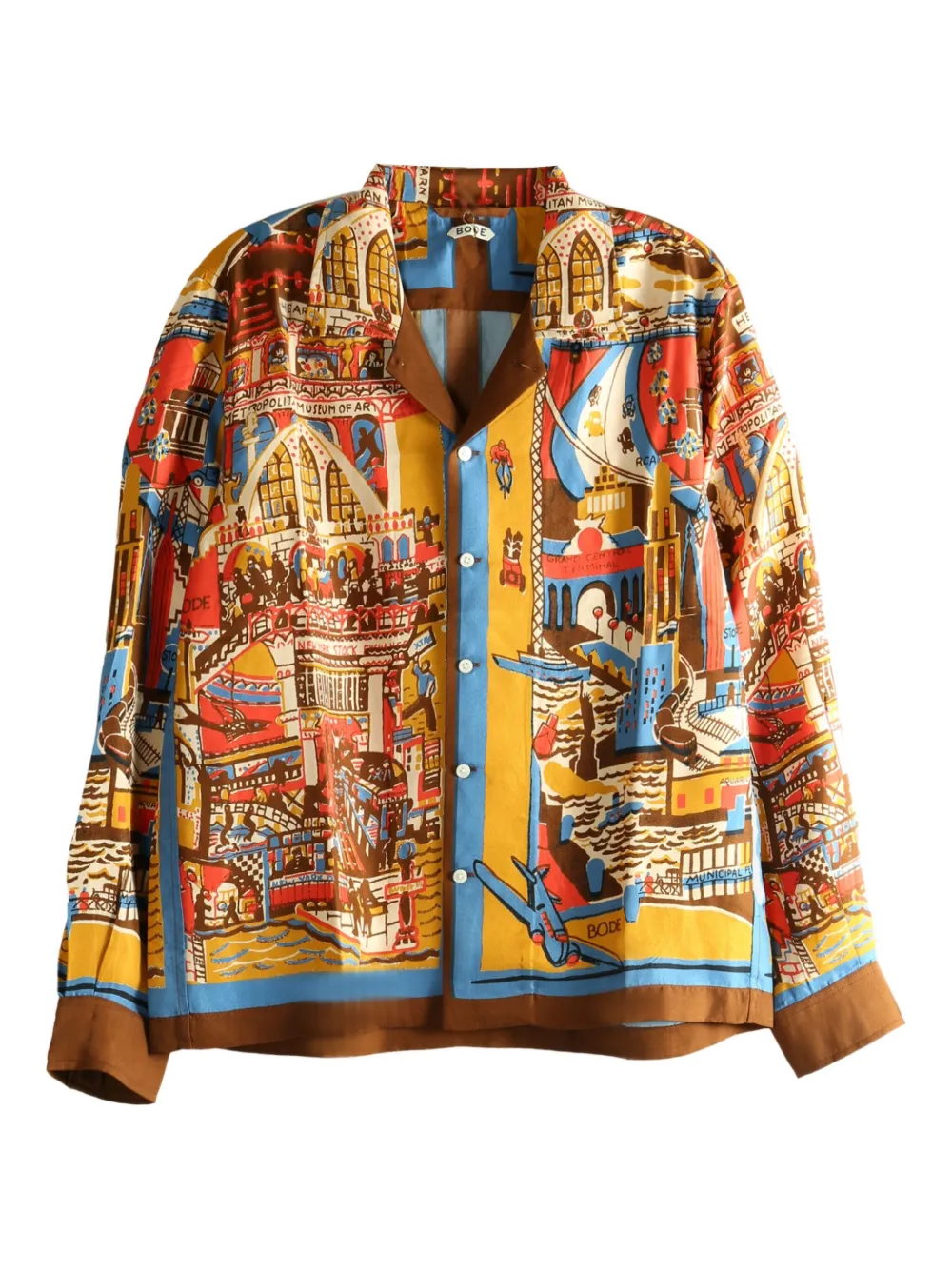 

Шелковая рубашка Bode, мультиколор