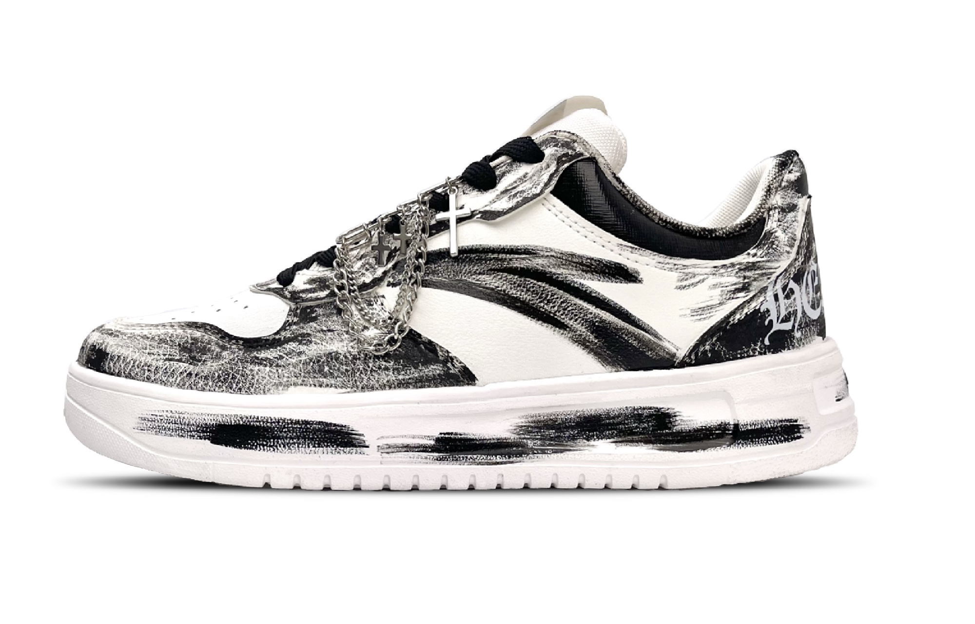 

ANTA Расслабленные нескользящие амортизирующие износостойкие низкие скейтборд кроссовки men's белый черный