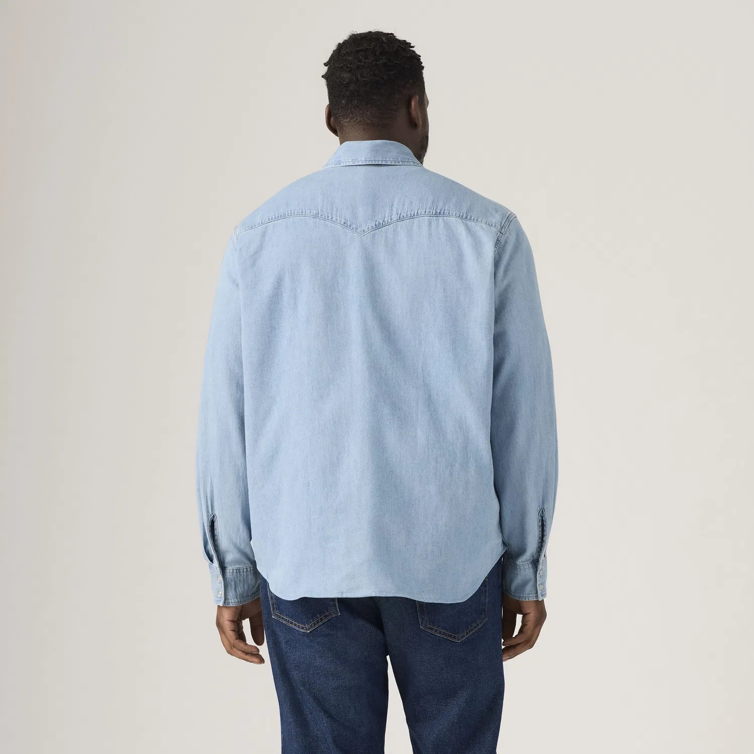 Классическая рубашка в стиле вестерн (большой размер) Levi's, Light Wash — фото 4