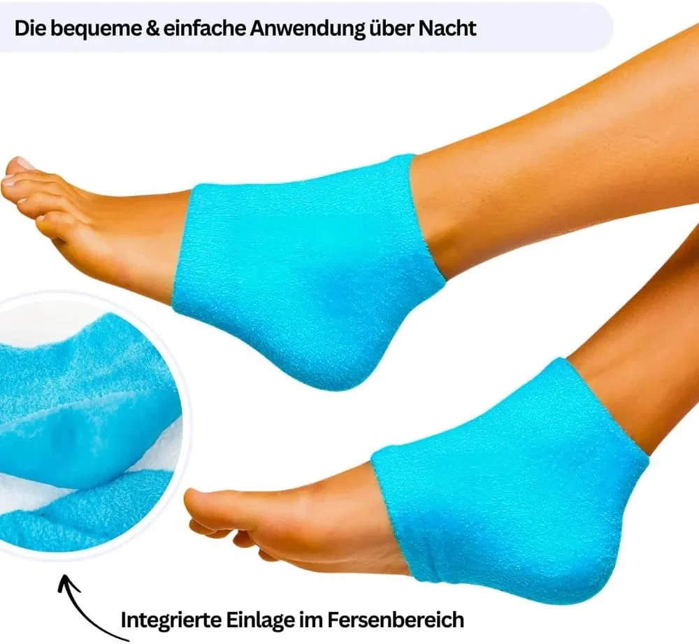 Увлажняющие гелевые носки для пяток Nuwelo's Hydra Heel Socks, 2 пары Ilestdg, 1 Pair