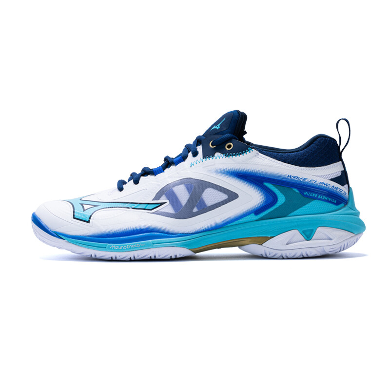 

Бадминтонные кроссовки Wave Claw унисекс с низким верхом синего цвета Mizuno