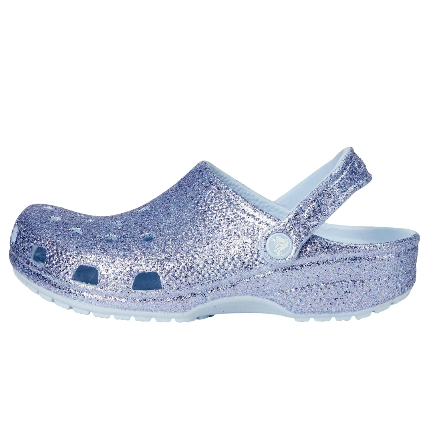 Детские сабо Crocs Classic Chunky Glitter Clog Glitter Blue 211939-4WK