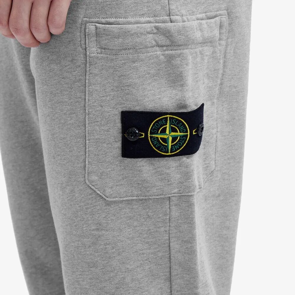 

Stone Island Спортивные брюки с карманами, окрашенные в готовом виде, серый