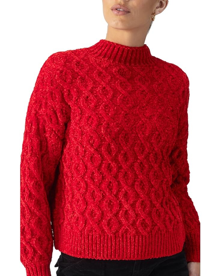 

Свитер Sanctuary Cable Mock Neck Sweater, цвет Mars Red