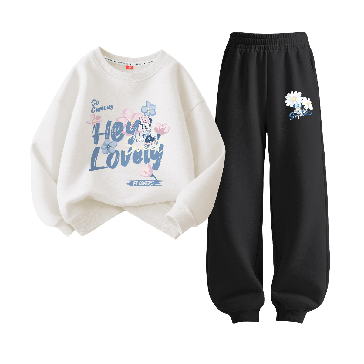 

Детский спортивный комплект Casual Sportswear 2 Piece Set Disney, белый