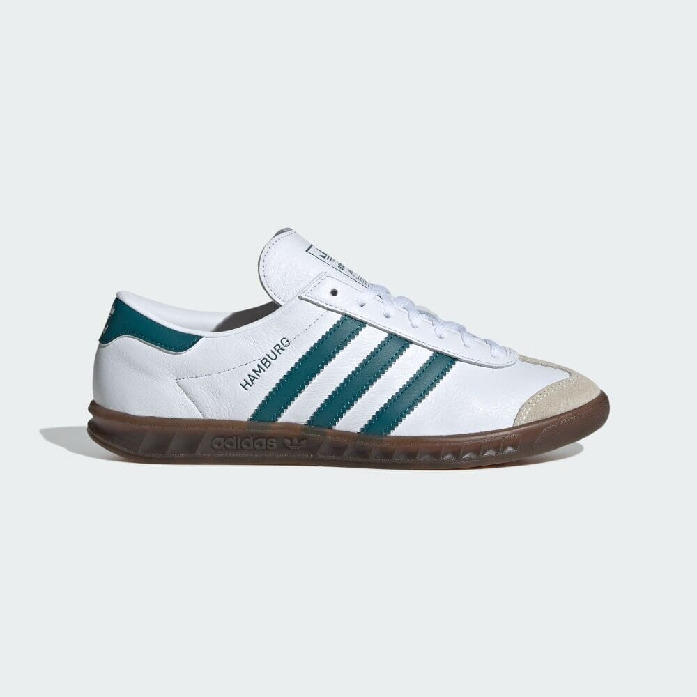 Кроссовки Adidas HAMBURG W, цвет White/Legacy Teal/Gum