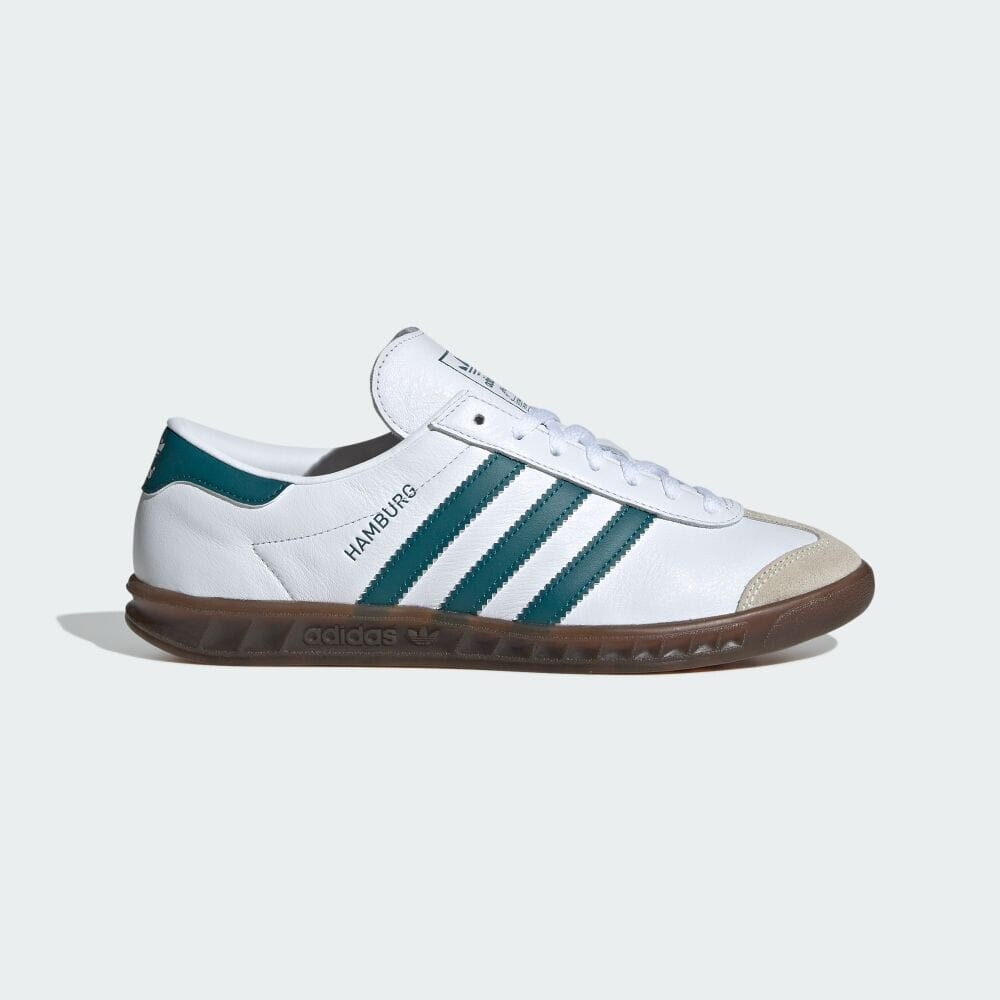 

Кроссовки Adidas HAMBURG W, цвет White/Legacy Teal/Gum