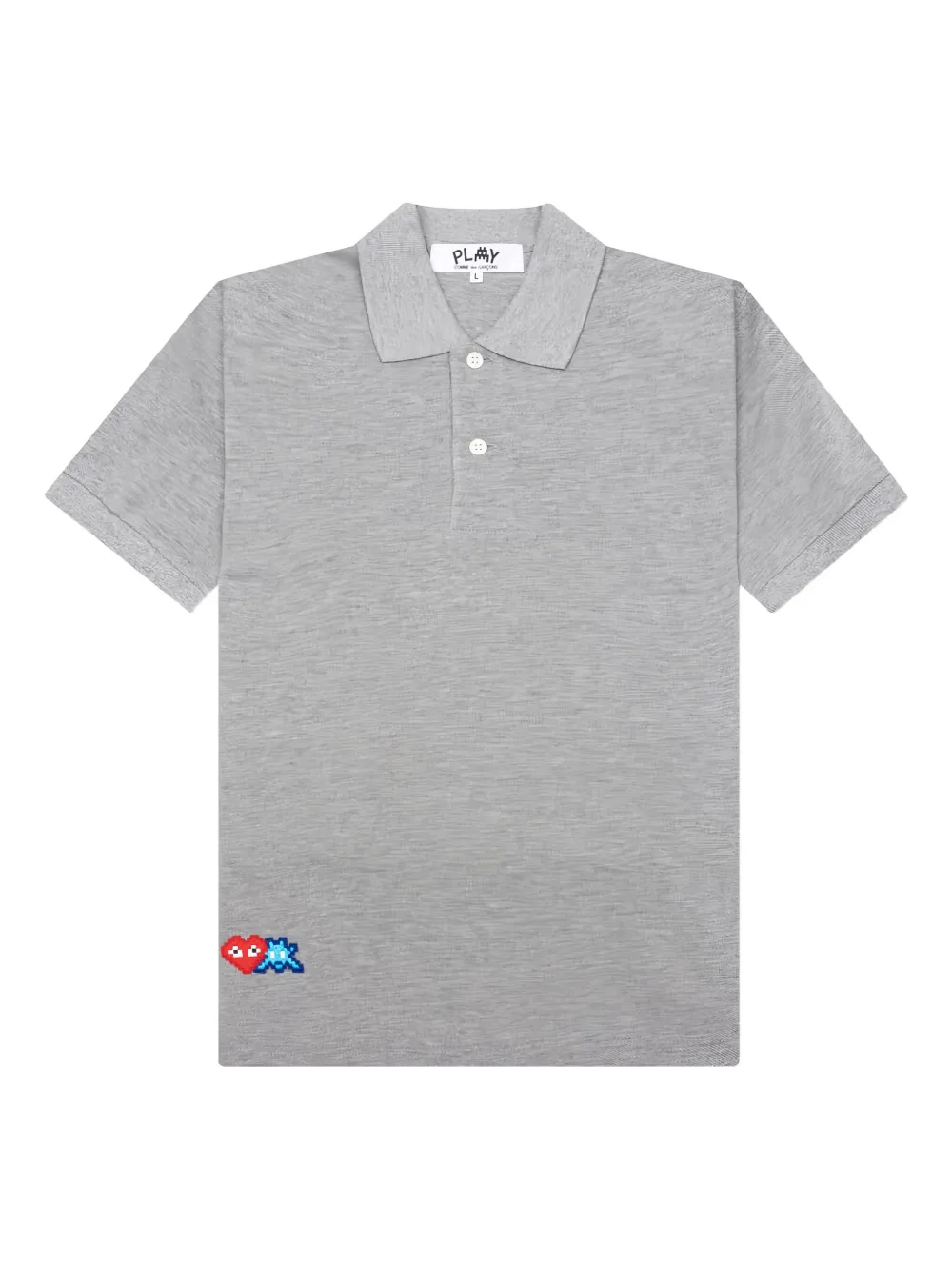

Хлопковый топ-поло Comme Des Garçons Play, серый