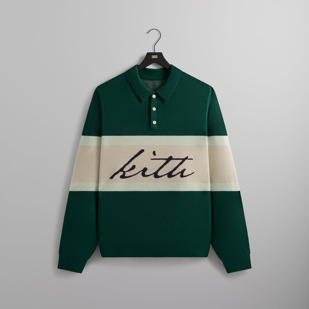 

Толстовка Kith Harmon Rugby Pullover, цвет Algae