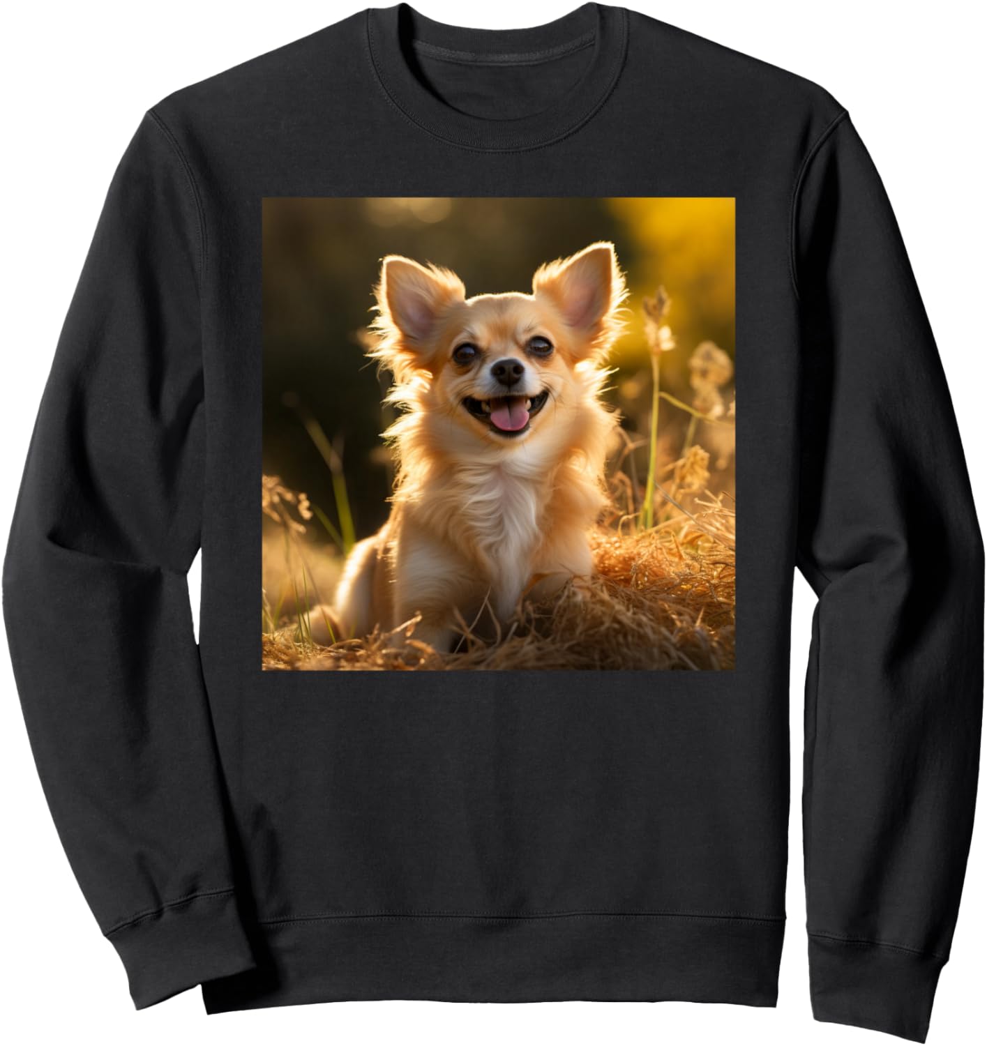 

Милая собачка чихуахуа, сидящая на закате. Толстовка с фотографией, черная Cute Chihuahua Dog Sitting In The Sunset Co, Черный, Милая собачка чихуахуа, сидящая на закате. Толстовка с фотографией, черная Cute Chihuahua Dog Sitting In The Sunset Co