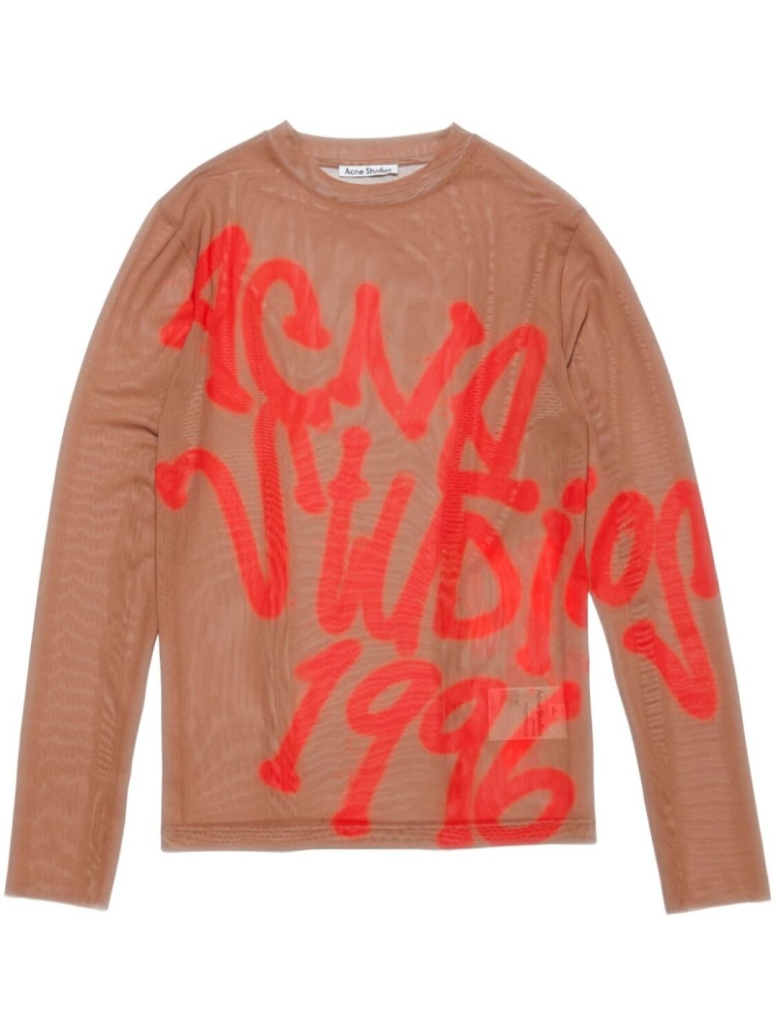 

Acne Studios футболка с логотипом, коричневый
