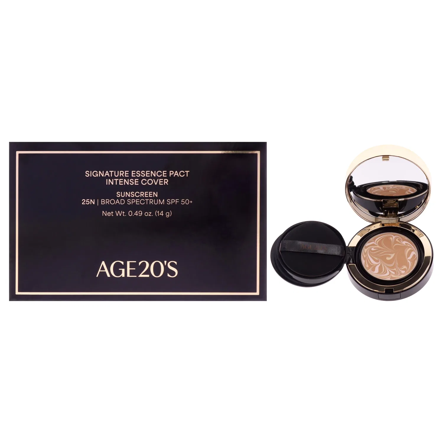 Тональный крем Signature Essence Pact Intense Cover SPF 50 Plus - 25N Sand от Age20s для женщин - 0,49 унции