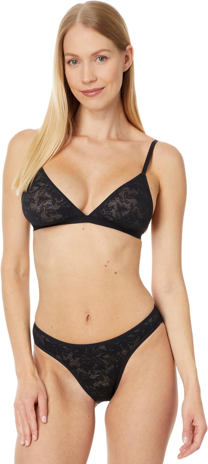

Бюстгальтер Eberjey Soft Stretch Triangle Bralette, черный