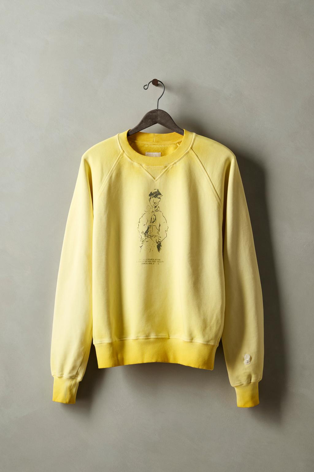 

Выстиранная графическая толстовка x sr_a ZARA, желтый