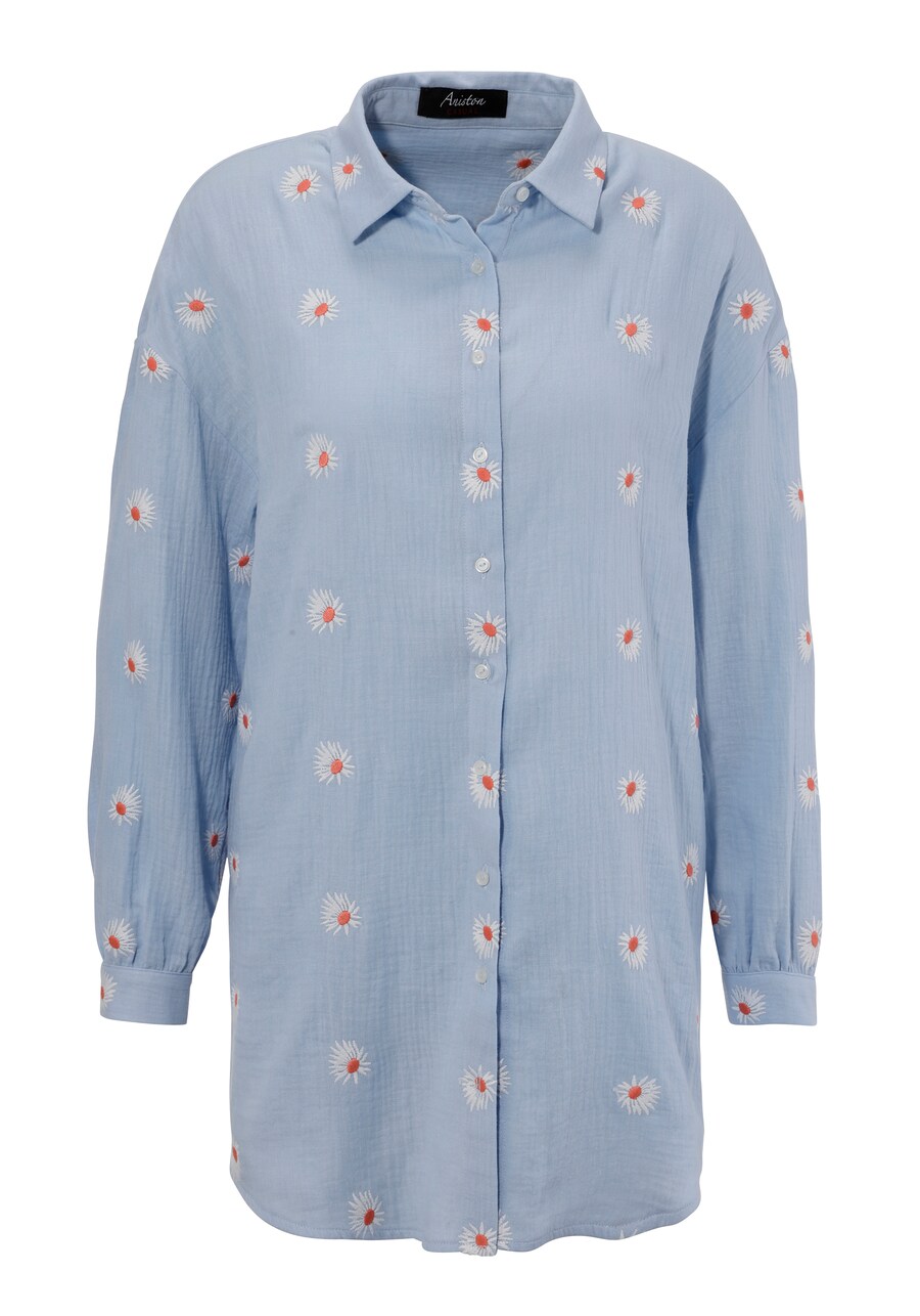 

Рубашка Aniston CASUAL Blouse, светло-синий