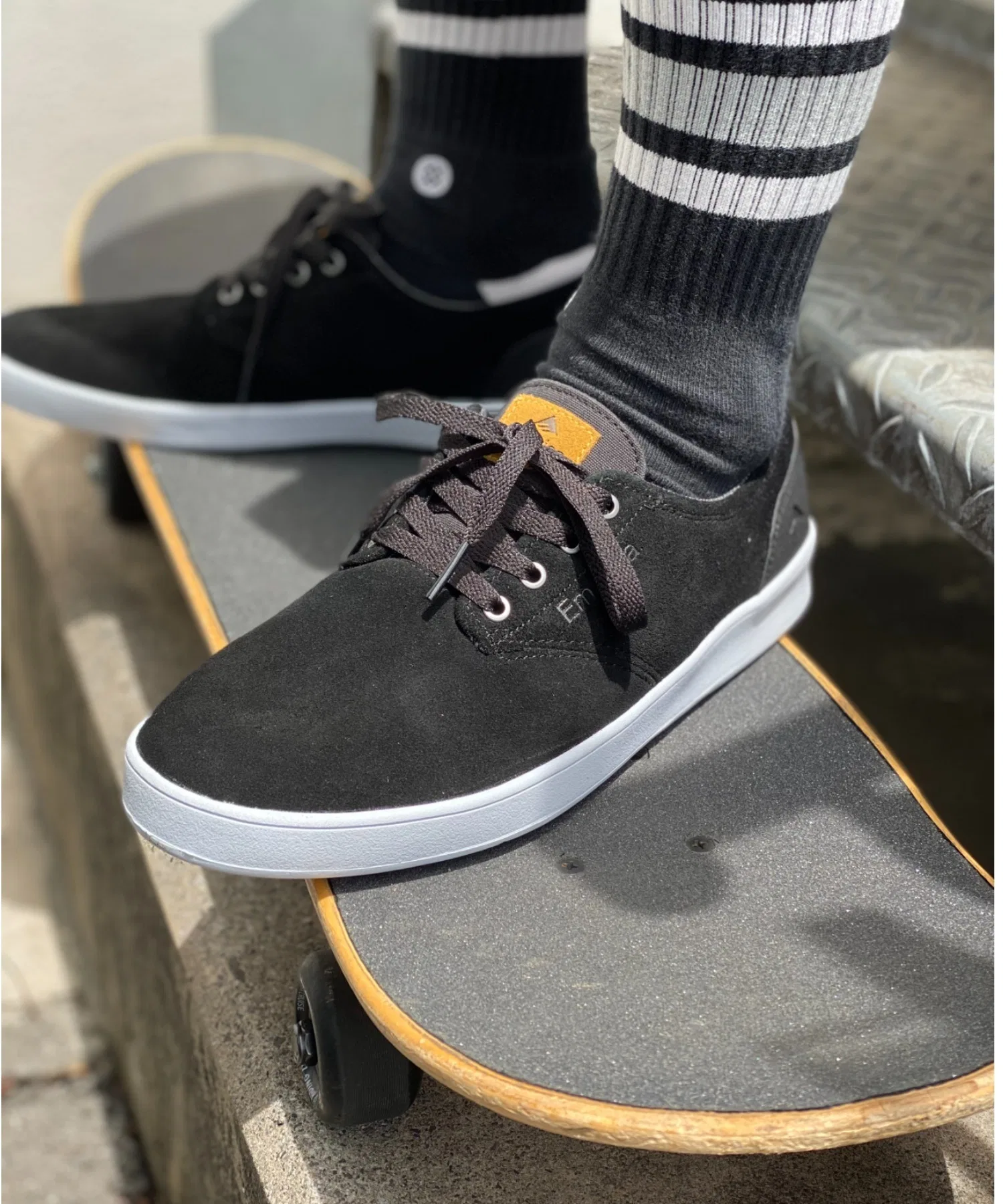 Унисекс кроссовки Emerica ROMERO LACED для скейтбординга чёрные