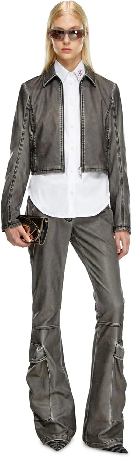 Блуза с вышивкой Regular fit, Дизель, синий — фото 2