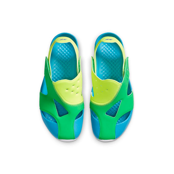 Сандалии flare casual colorblock green blue yellow sandals 'green blue yellow' Air Jordan, зеленый — фото 4