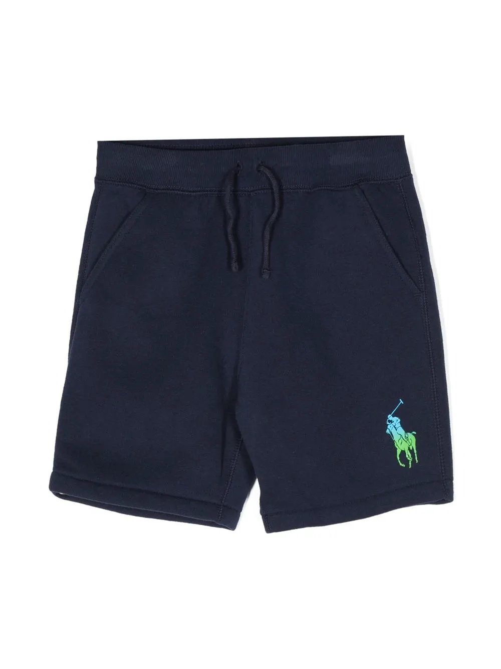 

Шорты с принтом Ombré Pony POLO RALPH LAUREN KIDS, синий