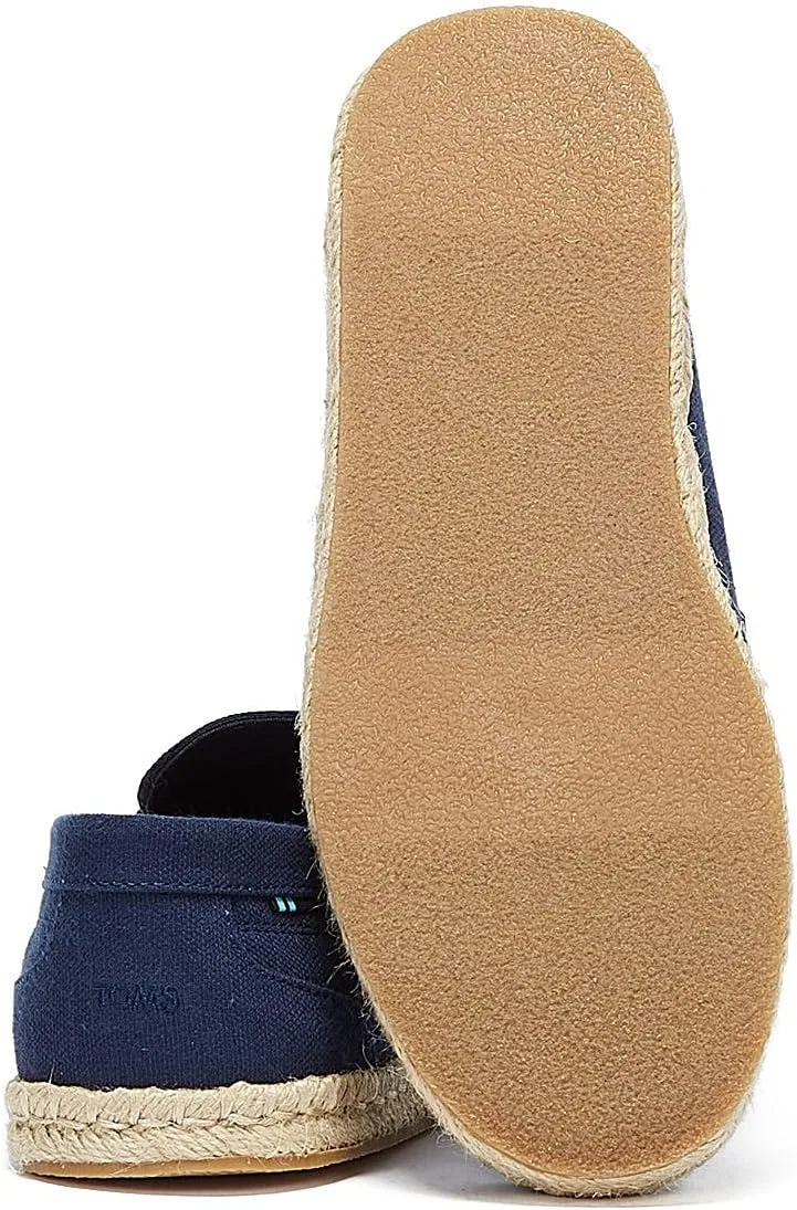 Мужские туфли TOMS Stanford Rope, Navy Slubby Fabric — фото 4