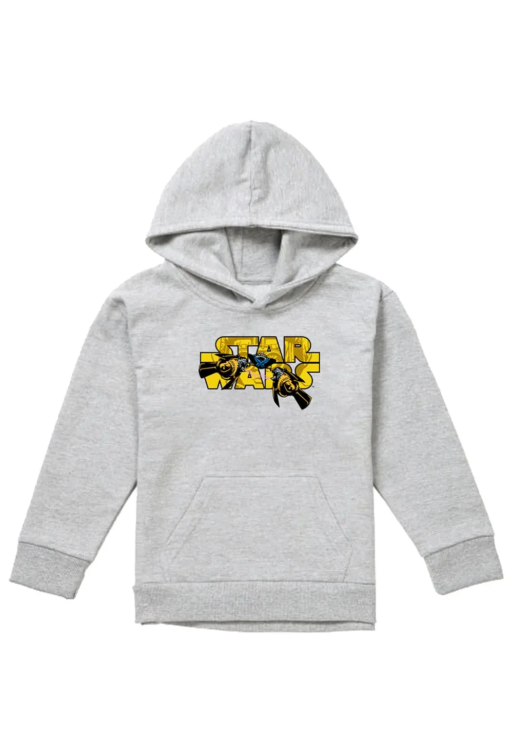 Детский худи Star Wars Pod Racing Logo, Athletic Heather, серый — фото 4