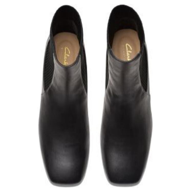 Ботинки женские Clarks классические на каблуке, черный — фото 4