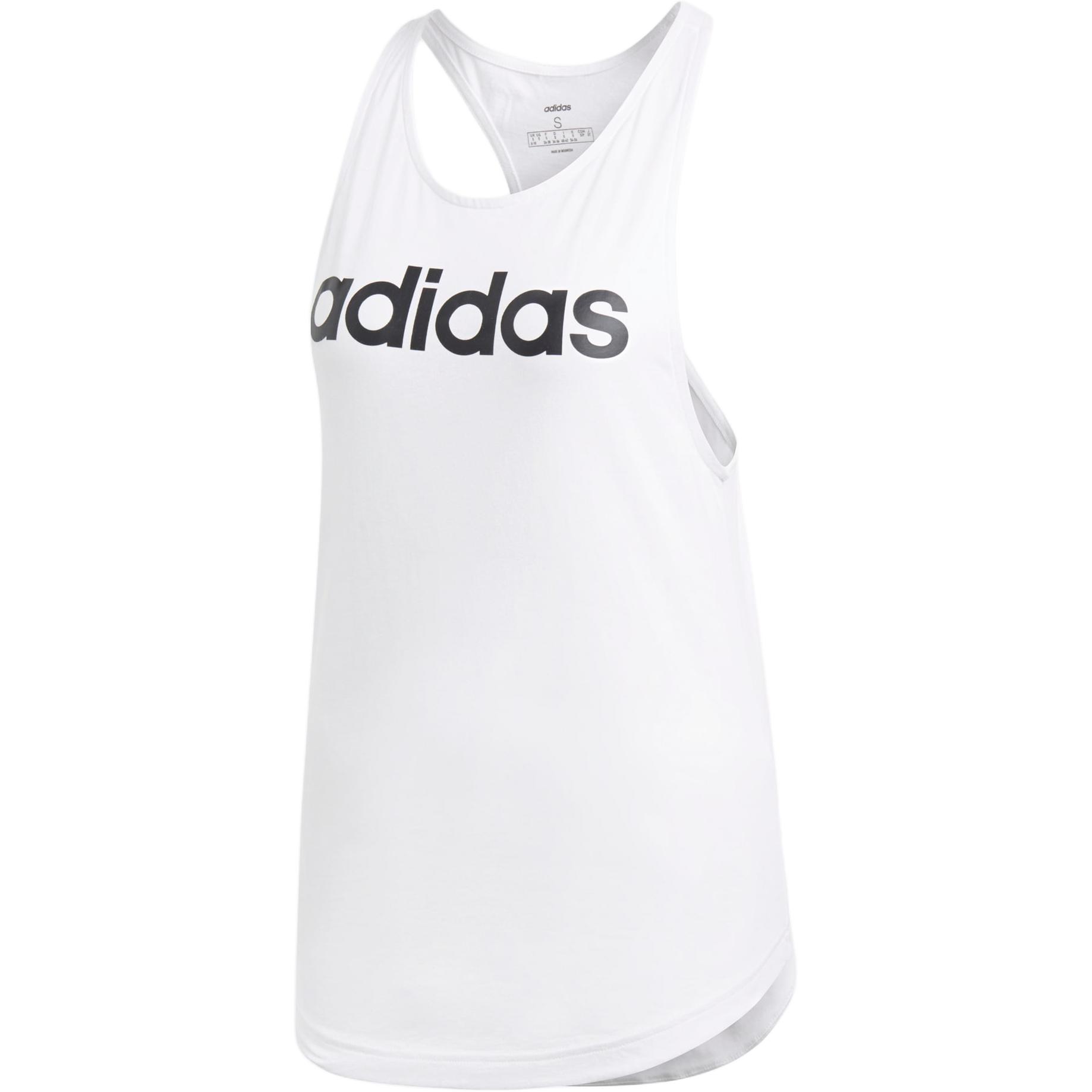 Adidas Футболка Essentials для женщин белый/черный — фото 3