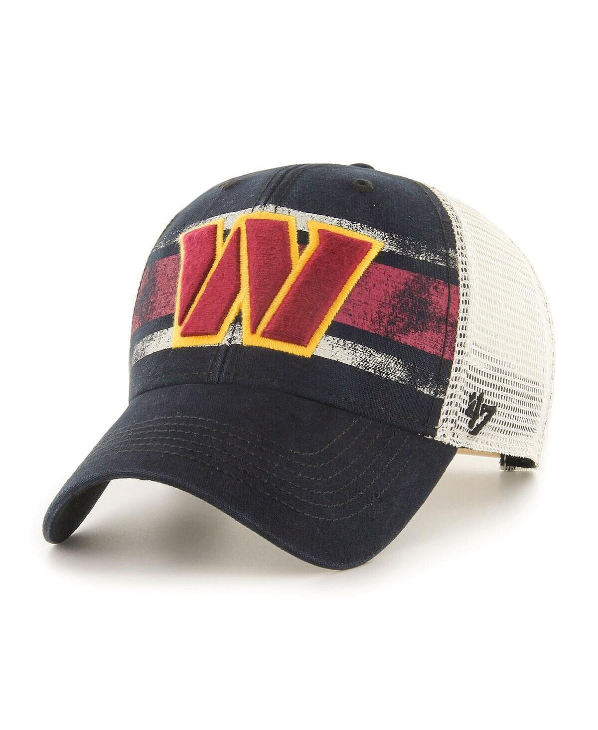 

Мужская черная кепка Washington Commanders Interlude MVP Trucker Snapback черного цвета, натуральный цвет '47 Brand