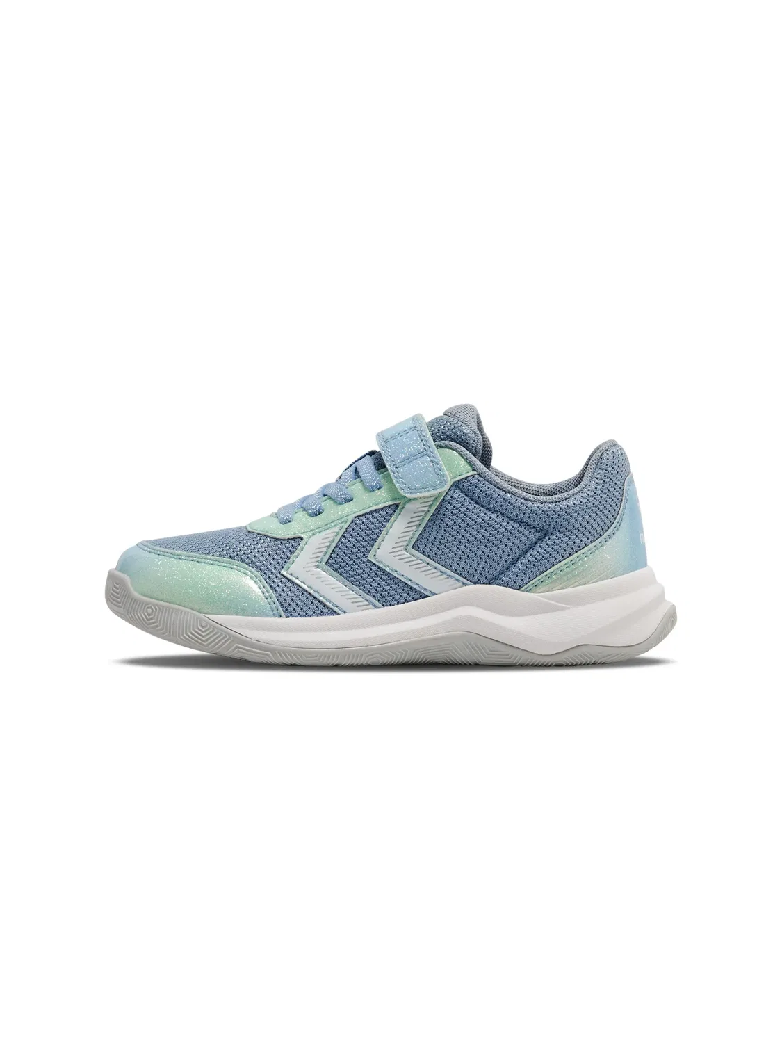 Кроссовки детские на липучке, Hummel, dusty blue