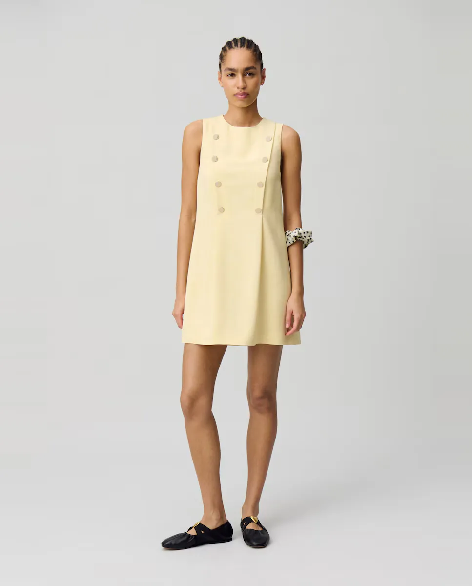 

Короткое прямое платье без рукавов Claudie Pierlot, жёлтый